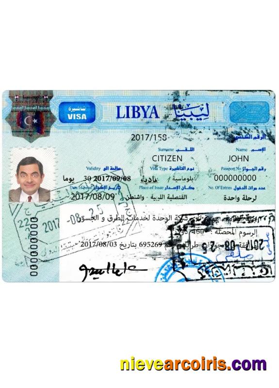LIBYA travel visa